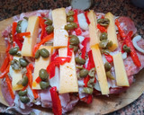 Foto del paso 5 de la receta: BONDIOLA RELLENA CON, PANCETA QUESO, Morrón, ACEITUNAS