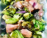 Foto del paso 4 de la receta: COLES🥬DE BRUSELAS 🥬🧅🥓SALTEADAS🥗🍲🥬 (en ensalada)🥗