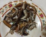 Hình bước làm 1 của món Cháo Lươn rau mồng tơi cho bé