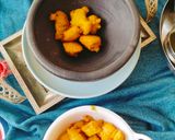 A picture of step 5 of Ram laddu (Moong dal pakoda / laddu).