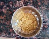 A picture of step 1 of Thandai flavoured cupcakes.