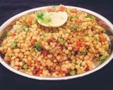 A picture of step 4 of Jowar khichdi or upma.