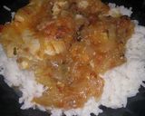 Foto del paso 6 de la receta: Arroz con crema y bifes de pollos con verduras