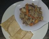 A picture of step 4 of Fried yam and egg sauce.