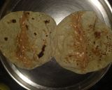 A picture of step 4 of Chilli Paneer roll.