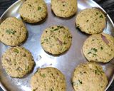 A picture of step 3 of PROTEIN SPROUT TIKKI...High Protein Pan Fried Starter for Parties...
