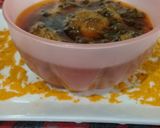 A picture of step 6 of Palak Gosht.