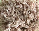 Foto del paso 1 de la receta: Burritos picantes de pollo deshilachado