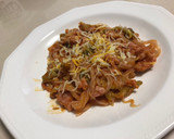 Foto del paso 5 de la receta: Fideos nudos Konjac, con carne de pavo, verduras y tomate (RECETA KETO)