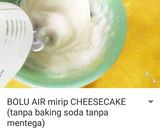 Foto langkah ke 2 dari resep Bolu Air Keju mirip japanese cheese cake.