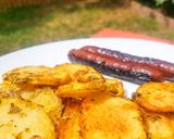 Une image de l'étape 4 de Pommes de terre au four et merguez.
