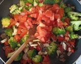 Baconos - brokkolis rakott tészta recept fázis 2 fotója