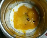 A picture of step 1 of Mango lassi.