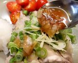 A picture of step 7 of Just a boiled chicken with Japanese Ponzu sauce.