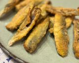 A picture of step 3 of Air Fryer Fried Anchovies with Chickpea Flour.