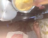A picture of step 5 of Ghee Mysore pak.