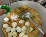 Foto langkah ke 4 dari resep Sayur Kelo Santan Labu Siam, Telor Puyuh, Kacang Panjang, Tempe, Wortel.