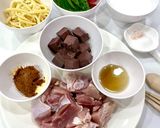 รูปขั้นตอนการทำที่ 1 ของ แกงเผ็ดไก่ใส่หน่อไม้ คีโต