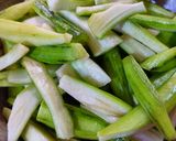 A picture of step 2 of Snake Gourd Sabji.
