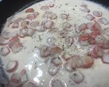 Tejszínes surimi (hamis rák) penne recept fázis 2 fotója
