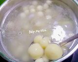 Hình bước làm 3 của món Chè trôi nước nhân dừa đậu xanh