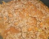 A picture of step 2 of Minced beef and veg pie with mash & onion gravy.