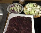 Cukkinis csirkemáj recept fázis 1 fotója