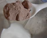 A picture of step 1 of Chocolate shake.