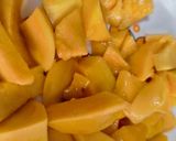 A picture of step 2 of Mango in curd..mambhazha pullissery.