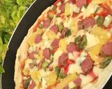 A picture of step 10 of Homemade pan pizza(no oven).