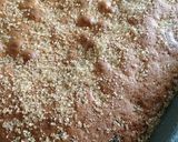 A picture of step 5 of Sultana and orange traybake.