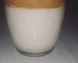 A picture of step 3 of Dalgona coffee.
