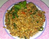 Foto langkah ke 7 dari resep Nasi Sambel Tempe Nyummi.