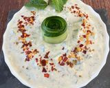 A picture of step 5 of Cucumber Mint Raita.