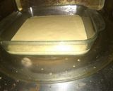 A picture of step 5 of Khaman dhokla in microwave.