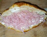 A picture of step 2 of Ham Croissants.