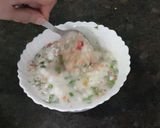 A picture of step 3 of Oats vegetable chillas.
