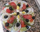 Une image de l'étape 1 de Salade niçoise.