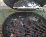 Foto del paso 4 de la receta: Pollo asado al carbón con filete de cerdo, papa y zanahoria
