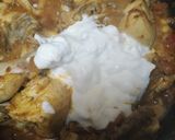 A picture of step 5 of Murgh Chaney.