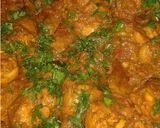 A picture of step 8 of Chicken curry.