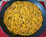 Foto del paso 7 de la receta: Fideos con carne picada, ajos tiernos y coliflor
