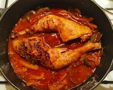 Une image de l'étape 7 de Poulet Basquaise.