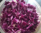 A picture of step 1 of Purple cabbage Masala/Sabzi.