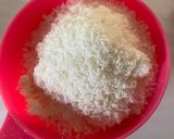 A picture of step 1 of Vegan condensed milk coconut and almond bites.
