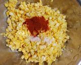 A picture of step 1 of Corn Bhajiyas.