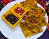A picture of step 3 of Healthy Besan chilla.