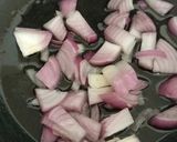 A picture of step 1 of Bhindi masala.