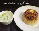 Foto langkah ke 6 dari resep Nasi tim ayam+telor.
