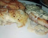 Foto del paso 5 de la receta Bife de chorizo con salsa de champiñones y queso roquefort